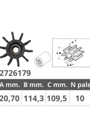 Più Venduto Girante Finnord compatibile Sherwood 22000K, pompa raffreddamento