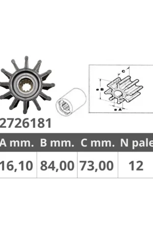 Acquista Ora Girante universale Finnord compatibile Cummins 3974456, Sherwood 27000K
