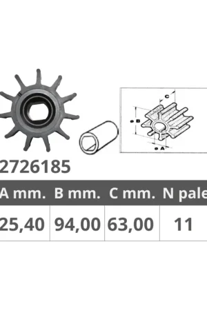 Sconto Girante universale Finnord Johnson 09-0838S, Sherwood 8000K, Sierra 23-3314