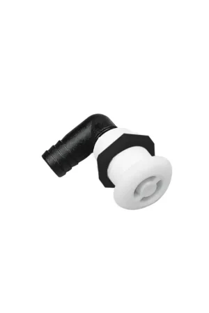 Esclusivo Nuova Rade sfiato curvo 90° bianco filo coperta, portagomma Ø 16 mm