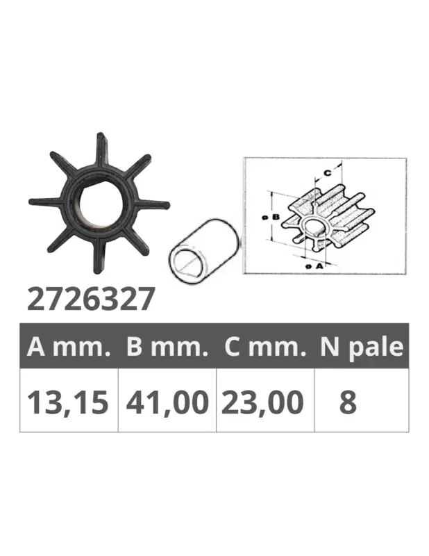 Girante Finnord compatibile Honda 19210-881-003, motori 4T BF 5-7,5-8-10 HP Super Prezzo