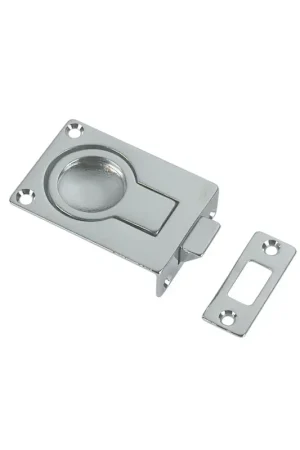 Foresti scrocchetto a filo con molla ottone cromato 57x40 mm Professionale