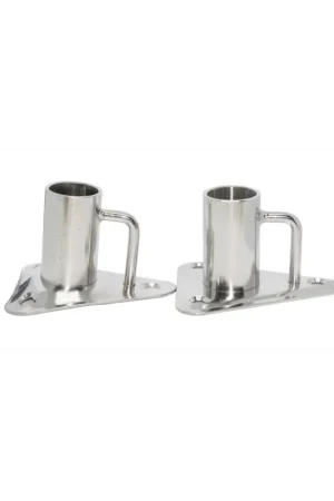 Base candeliere inox AISI 316 microfusa, Ø 25 mm, 76x89 mm, 0° o 6° Prezzo Basso