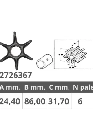 A Buon Prezzo Finnord girante Suzuki 17461-94500, DT115-DT200 2T e DF90-DF175 4T