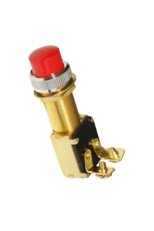 Interruttore a pulsante copripulsante rosso, foro 16 mm, lunghezza 32 mm Sconto
