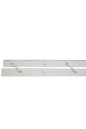 Parallela a snodo plexiglass, aste spostabili, scala mm, 400 mm Sconto