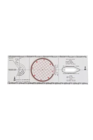 Tracciatore di rotta plexiglass con bussola orientabile 350 mm A Buon Prezzo