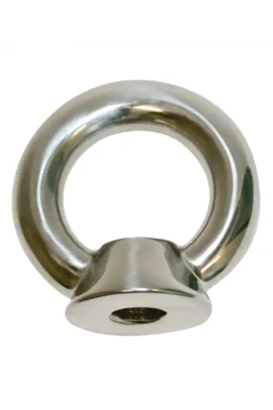 Professionale Golfare femmina occhio circolare inox AISI 316, filetti M6-M16, foro