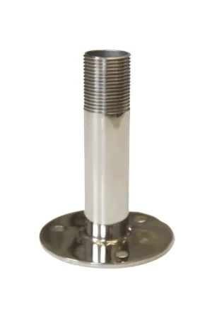 Base fissa antenna inox AAA, altezza 100 mm, filetto Ø 25 Esclusivo