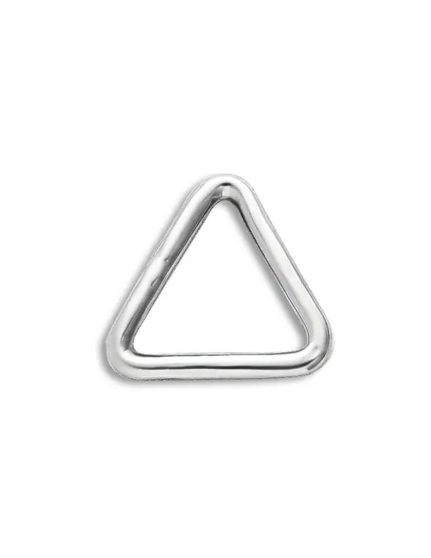Soddisfatti O Rimborsati Anello a triangolo inox AISI 316, diametro filo 5-8 mm, lunghezza 30-50 mm