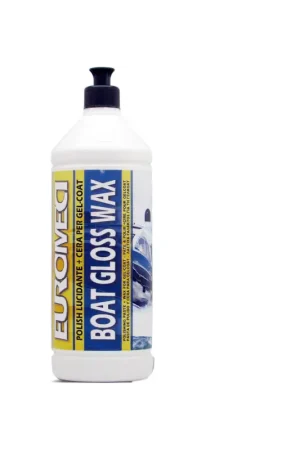 Euromeci Boat Gloss Wax, polish con cera protettiva gel-coat, flacone 1 lt Più Venduto