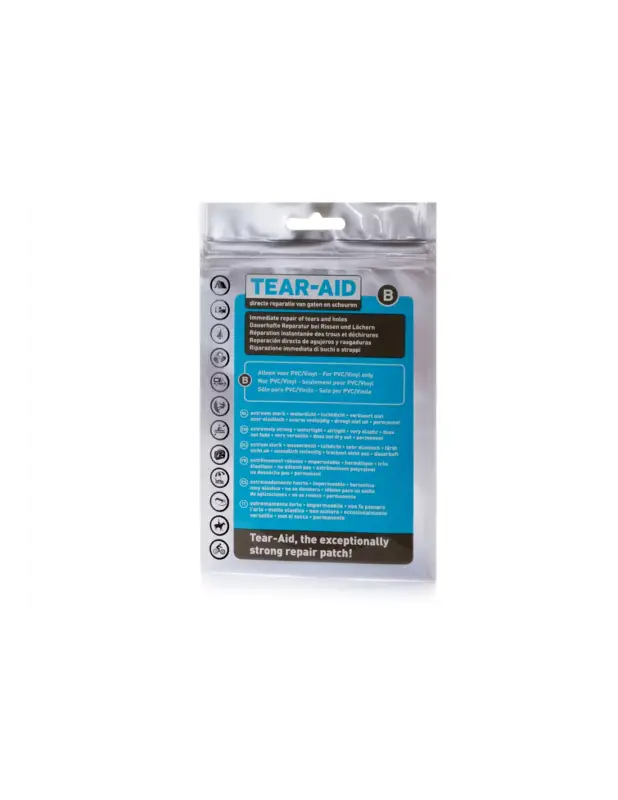 Subito Disponibile Tear Aid Type B pezza adesiva trasparente PVC e vinile, 7,6x30 cm