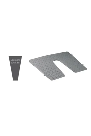 Prezzo Basso Lalizas piastra salva poppa a cuneo in PVC grigio, 450x360 mm