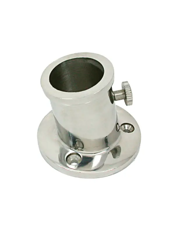 Marine Town supporto da piano inox AISI 316 per asta bandiera, Ø 25 e 32 mm Ultimissimo Modello