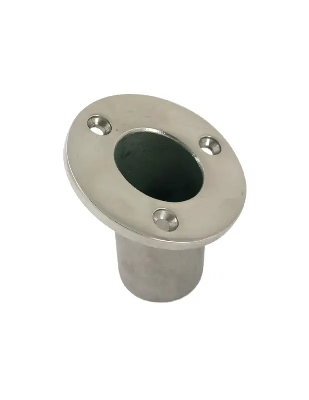 Marine Town base portabandiera a incasso 60°, inox AISI 316, diam. 25-32 mm Pagamento Sicuro