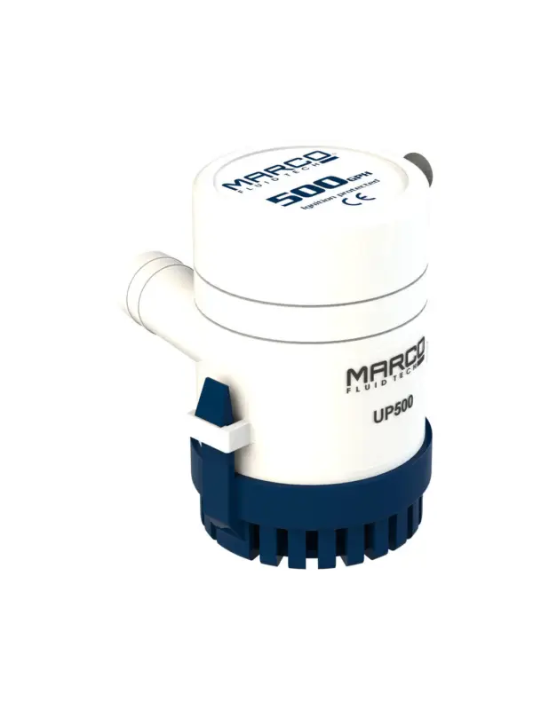 Marco UP500 pompa sentina immersione 12/24V 32 lt/min corpo ABS, 19 mm Pagamento Sicuro