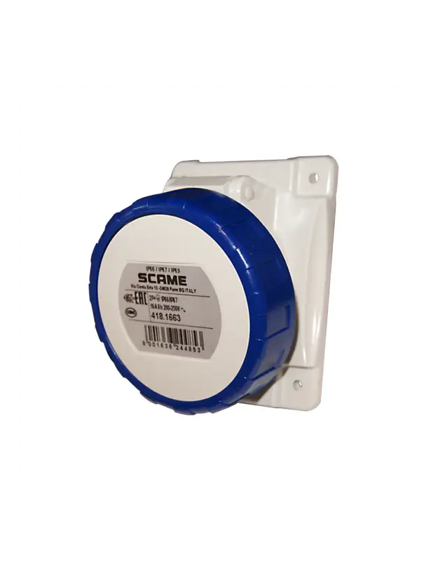 Presa stagna inclinata da incasso 2P+T 220V 16A IP67, EN60309 Scelto Dai Clienti