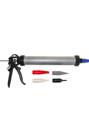 Promozione Pistola a tubo alluminio per sacchetti sigillanti fino a 600 ml, con 5