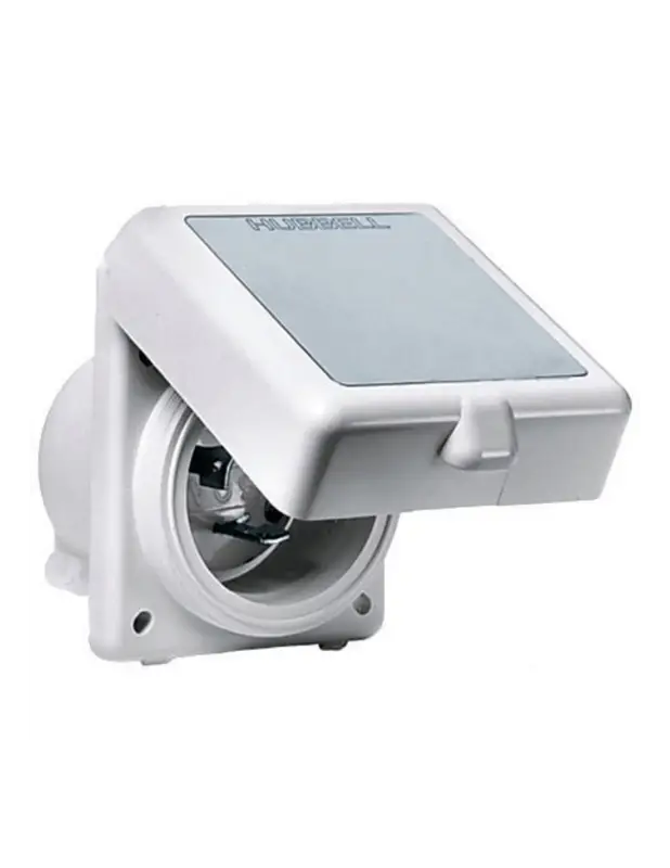 Hubbell Spina ad incasso 2P+T 230V 16A IP56, corpo policarbonato UV Occasione Imperdibile