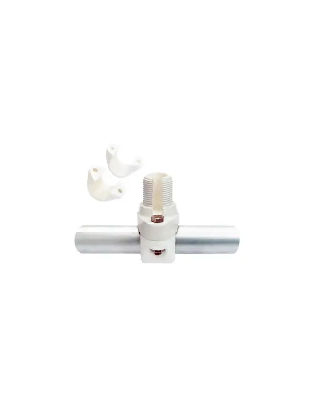 Glomex base a morsetto in nylon per tubi 22/25/30 mm, filetto 1" UNS, montaggio orizzontale Compra Oggi Stesso