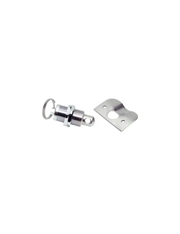 Chiusura a molla locking hasp inox con foro portalucchetto, 50x34 mm Prezzo Conveniente