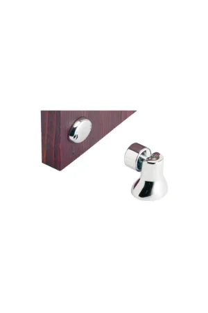 Fermaporta magnetico MAG1, ottone cromato, ø39 x H40 mm Solo Oggi