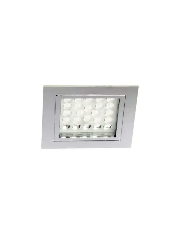 Plafoniera LED a incasso 65x65 mm, 1,7W 12V, luce bianca calda 3000K Offerta Speciale