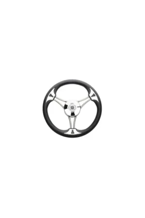 Professionale Volante Targa/Steel a 3 razze inox con impugnatura Poliuretano o Mogano