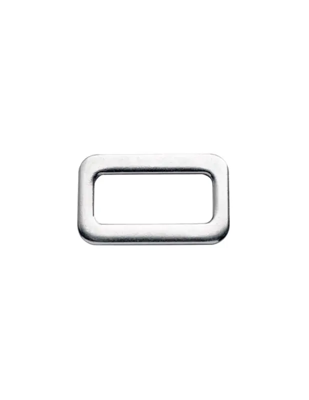 Fibbia a entrata singola inox per cinghie, 65x40 mm, carico 50 kg Professionale