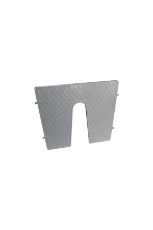 Nuova Collezione Piastra salvapoppa angolata in plastica con invito, 420 mm