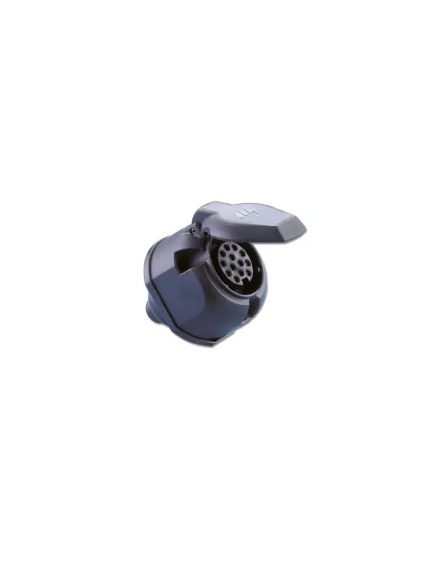 Super Prezzo Presa Fissa 13 Poli con Coperchio PVC TREM ELECTRA 12V