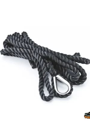 Cima Ormeggio Impiombata Polyester HT Nero Ø14mm 12mt Professionale