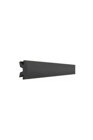 Prezzo Ridotto Profilo parabordo in PVC nero con supporto in alluminio anodizzato