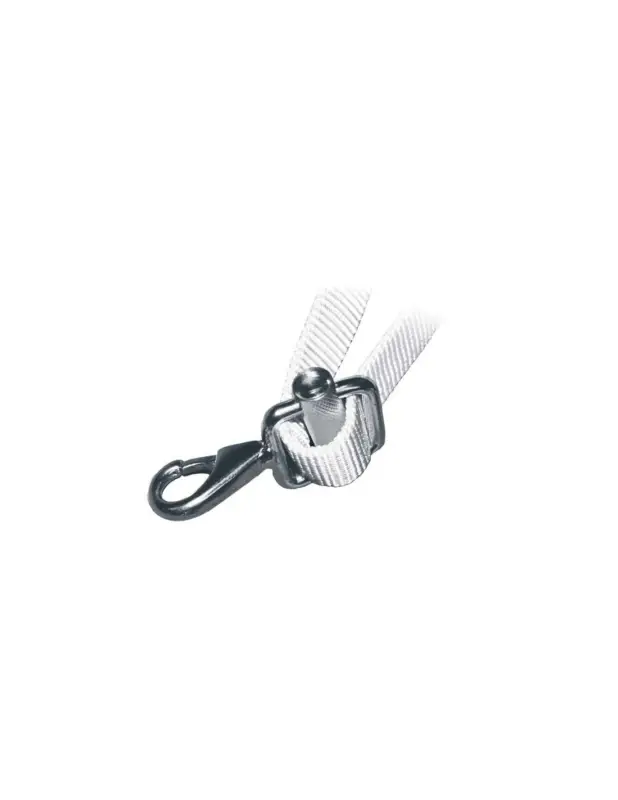 Must-Have Moschettone inox AISI 316 con fibbia, per nastri 25 mm