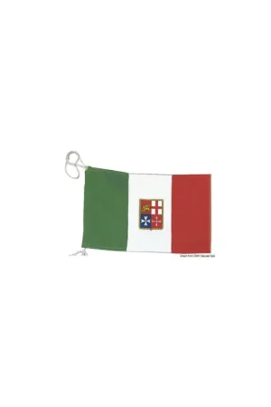 Novità Bandiera Marina Mercantile Italiana, poliestere pesante, 80x120 cm