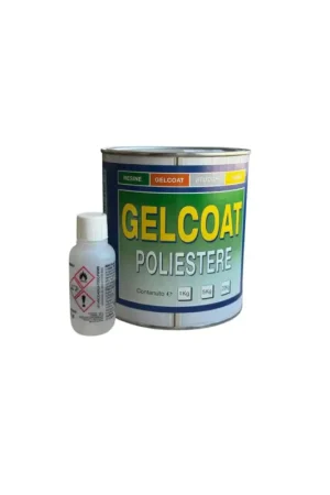 Gelcoat Poliestere Bianco Marine Hardware 1 kg con Catalizzatore Prezzo Ridotto