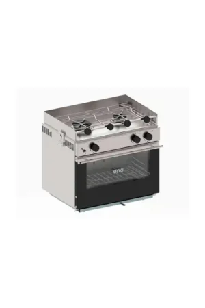 ENO Origin cucina gas 2 fuochi con forno smaltato 24 L, supporto cardanico Promo Stagionale