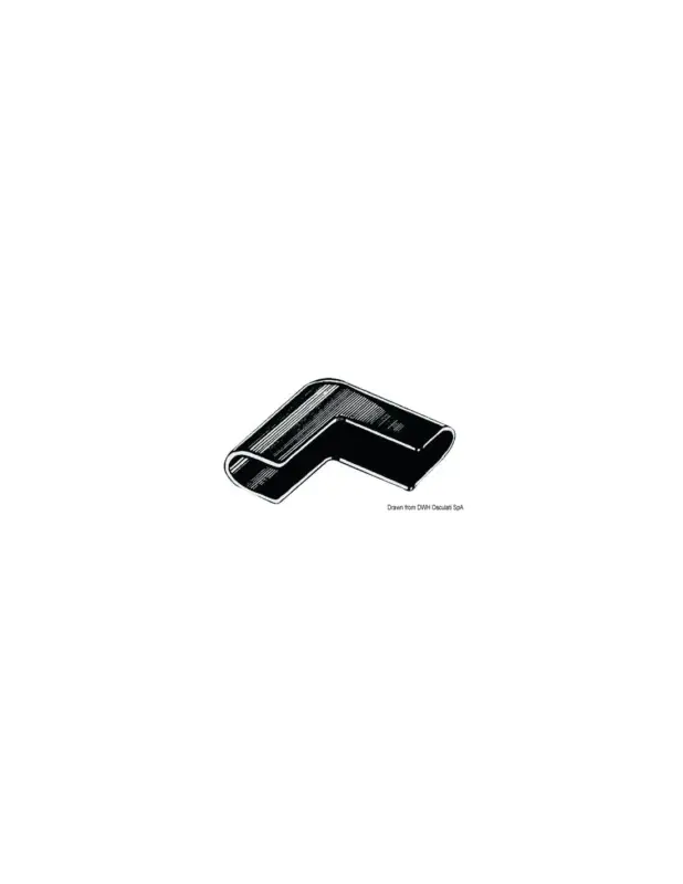 Pagamento Sicuro Profilo parabordo angolare PVC flessibile, supporto a L, rotolo 24 m