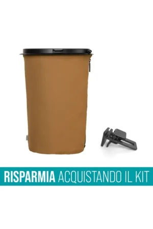 Contenitore porta rifiuti Flextrash 9 litri + Clip per fissaggio tavolo Offerta
