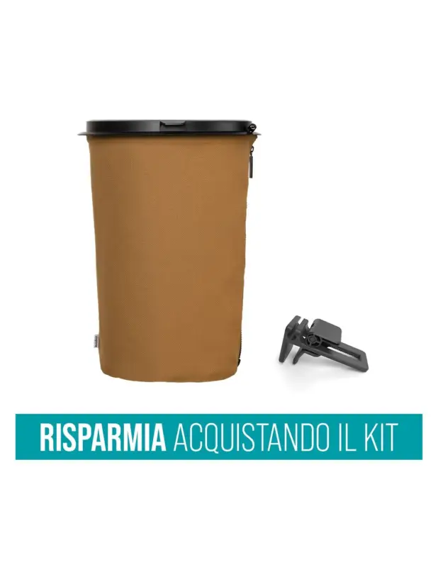 Contenitore porta rifiuti Flextrash 9 litri + Clip per fissaggio tavolo Offerta