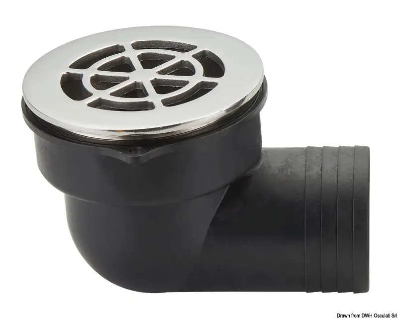 Scarico a pozzetto con flap antireflusso ø 1,5" Compra Adesso
