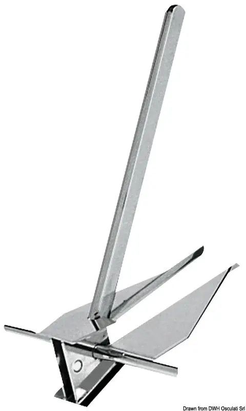 Popolare Ancora tipo Danforth inox 7 kg