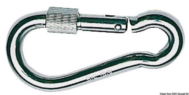 Moschettone inox ghiera d.6 mm L=60 Prezzo Basso