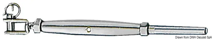 Tenditore inox 6 mm, forcella fissa Subito Disponibile