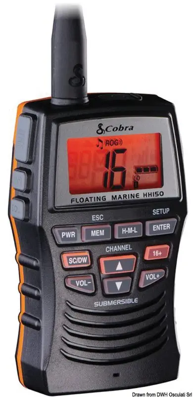 Consegna Rapida VHF Cobra MR HH150 FLTE