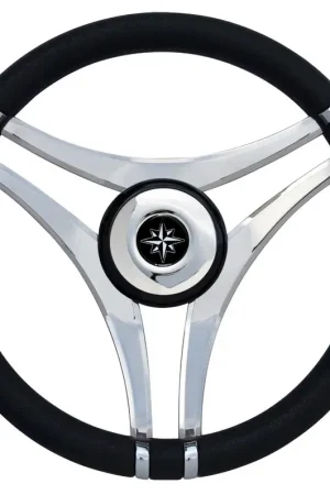 Volante IMPACT grigio Ø 350 mm con razze acciaio Quantità Limitata