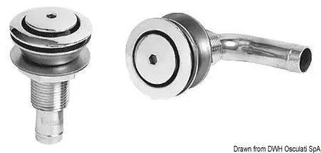 Vendita Finale Sfiato inox testa 45 mm dritto