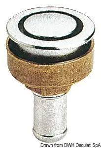 Super Prezzo Sfiato ottone cromato 16 mm dritto