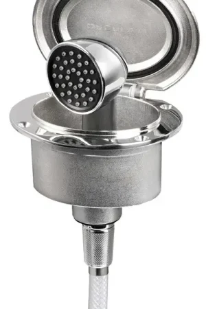 Box Elissa inox con doccia tubo PVC 2,5 m Più Venduto