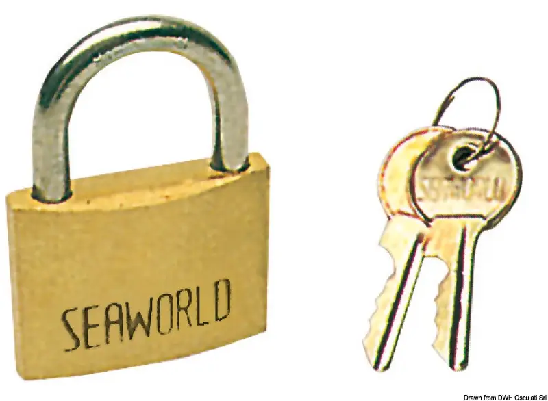 Lucchetto bronzo/inox mm 30 Sconto